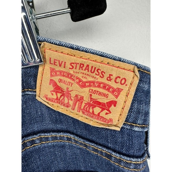 Levi's 415 Classic Bootcut Jeans Women's Size 24W Dark Wash Denim Pants - Picture 3 of 7